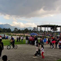 Weekend in the Parque Simon Bolivar, the largest park of Bogota
